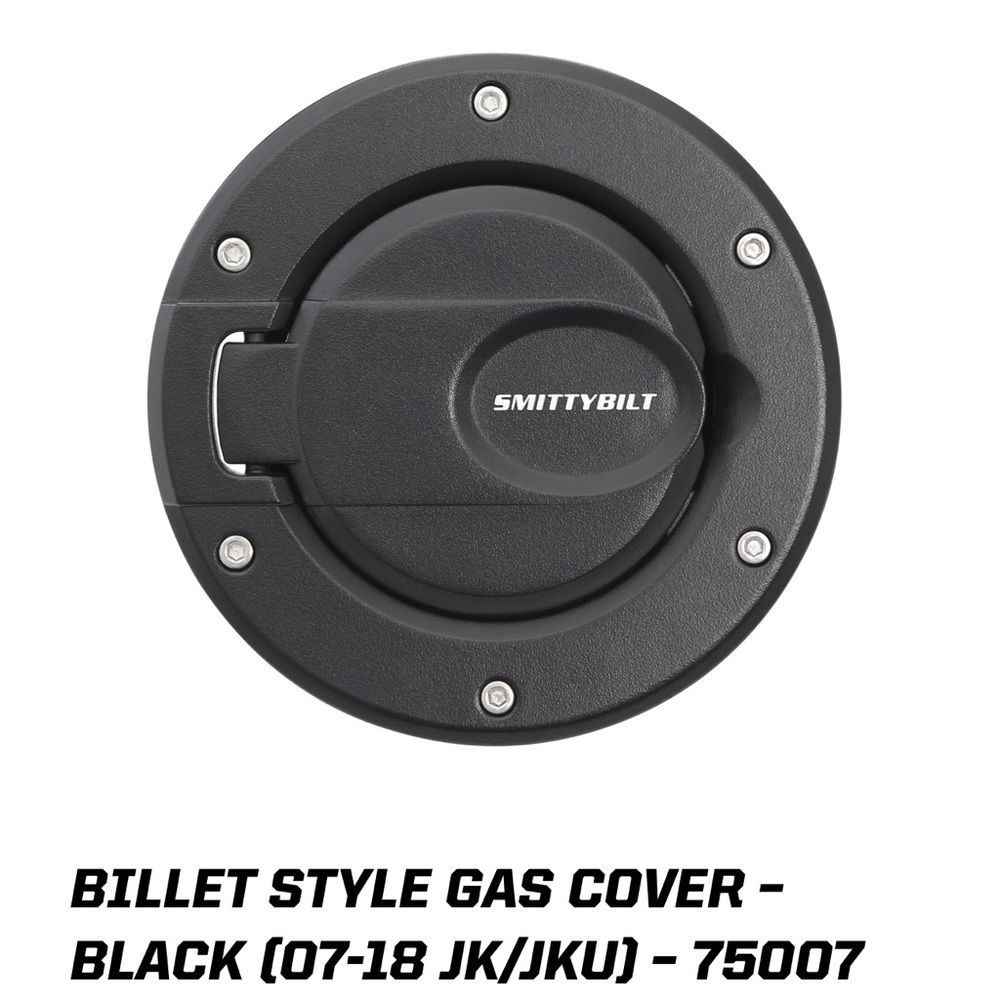 Smittybilt Black Billet Style Gas Cover